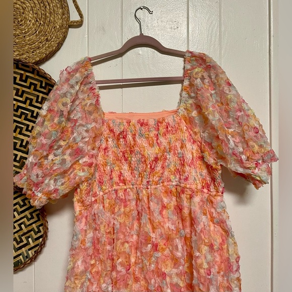 Jodifl Lover Dress, Coral Mix Size 2X - Picture 12 of 12